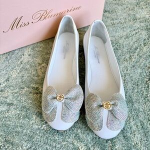 MISS BLUMARINE Flat Shoes for Girls, Size 35, Authentic